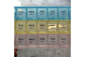 Portable 7 Days 21 Grids Organizer Pill Box Cases Large Compartments for Vitamins Fish Oils Travel Plastic Storage Bins Boxes