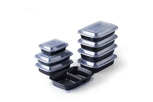 LR 12oz 16oz 24oz 26oz 28oz 32oz 38oz Plastic Food Container Disposable Microwavable Food Storage Meal Prep Containers
