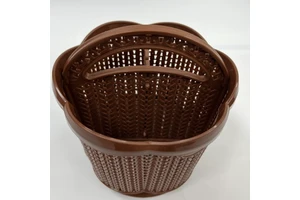 Plastic Storage Baskets 3 Compartments Handle Tight Woven Design Eco Friendly PP Material Made Vietnam Modern Luxury Style Tools