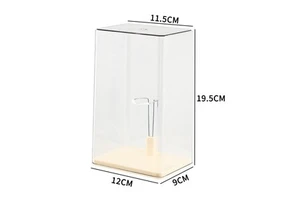 Transparent Display Box Desktop Blind Box Storage Stand for Plush Toys and Fabric Figurines Plastic Storage Bin
