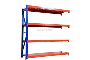 Warehouse Steel Storage Rack System with Corrosion Protection Multi-Level 4-Layer Design