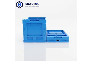HUADING 360*260*270mm Plastic Moving Crate Boxes for Storing