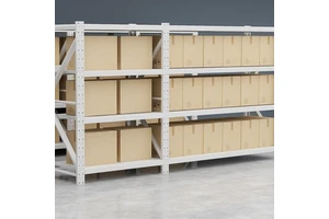 Medium-sized Racks for Storing Goods in a Snap-fit Format Easy to Assemble Space-saving Multi-tier Customization Supported
