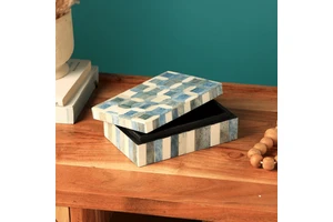 Bone Material Decorative Storage Box 6X4X2