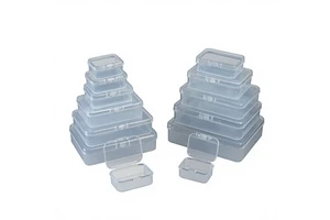 Multifunctional Plastic Bead Container Rectangle Storage Box for Small Items for Jewelry & Tools in Craft Projects