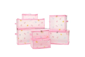 Waterproof PP Plastic Storage Box Transparent Storage Box Clothing Sorting Bag Clothing Bag Folding Storage Box