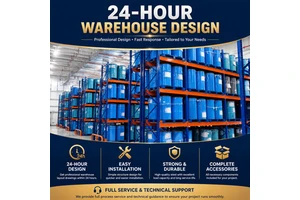 Steel Storage Rack Durable Racking with Space-saving Design for Large-scale Warehouse Logistics Storage