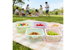 Wholesale Magnetic Food Storage Containers Airtight Kitchen Organizer For Sorting And Preserving Food Soft Silicone Novelty