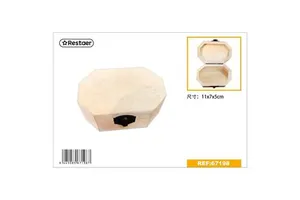 11x7x5cm Wooden Decorative Storage Box for Storage and Decoration