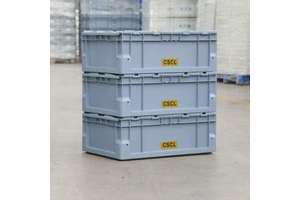 Mini Load ASRS Solid Stack Heavy Duty Automatic Warehouse Storage Tote Bin Recyclable 100% Virgin PP Plastic Containers Turnover