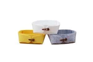 Wholesale Customized Mini Felt Sundries Desk Storage Tray for Kitchen Bathroom or Living Room