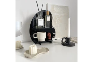 Modern Acrylic Storage Racks Desktop Shelf Cosmetics Storage Holders for Home Decor