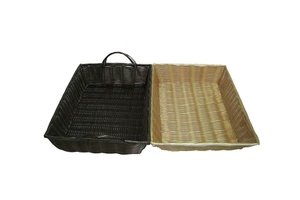 Wholesale Food Grade Cheap Pp Rattan Bread Basket Bread Storage Tray For Home
