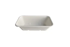 Customized Eco-Friendly Square Waterproof 100% Biodegradable Sugarcane Disposable Food Tray for Party Use Microwave Safe