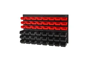 Wall Mounted Single Plastic Storage Bins Boxes Garage Shop Tool Organizer Nuts Bolts Screws Nails Model D0100HADSPG