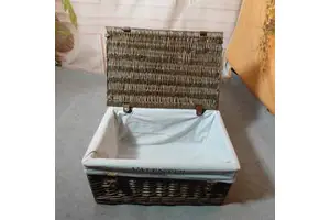JY Rattan Cotton Rope Stair Basket Seagrass Wicker Picnic Gift Storage Baskets