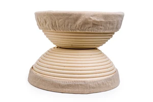 Handmade 9 10 Inch Round Rattan Storage Basket,Bread Proofing Fermentation Baskets