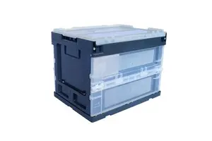 Plastic Storage Container with Hinged Lid