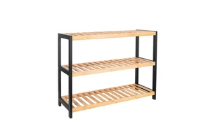 Many Colours Sizes 3 Tier Bamboo Shoe Rack Stack Factory Wholesale Price Affordable Household Shoe Racks Stands Storage Shelves