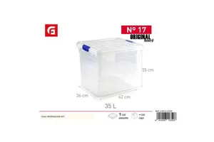 35L Durable Plastic Storage Box 42x36x35cm for Model 8414926113508