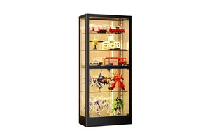 HIKUYA Home Living Room Wine Showcase Modern Transparent Glass Display Cabinet