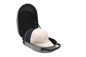 Brilliant Custom Logo Eco-Friendly Hard EVA Hat Case Zipper Closure Baseball Cap Holder 6 Capacity Waterproof Storage Box