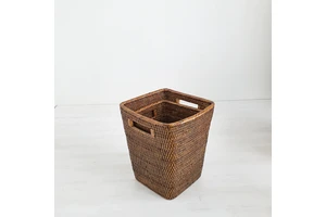 Best Choice Eco-Friendly Bohemian Style Rattan Storage Basket OEM Woven Wicker Beverage Use Picnic Basket Variety Sizes Vietnam