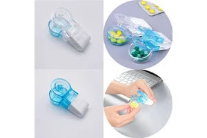 YS-Tablets Tablet Holder Blister Opener Contactless Storage Box Easy to Remove From Package