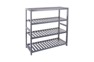 Wholesale Modern Bamboo 4-tier Living RoomWooden Shoe Rack Stack Organizer for Home Shoe Racks Stands