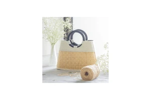 Classic Wicker Basket Bag - Eco-Friendly and Customizable