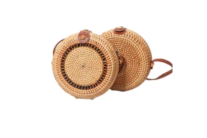 High Quality Foldable Natural Storage Basket Hot Sale Water Hyacinth Handwoven Rattan Wicker Bamboo Lantern Vietnam Holiday