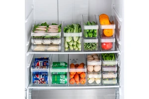 Top 10 Stackable Plastic Storage Boxes For Kitchen And Refrigerator Organization