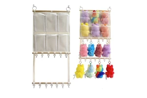 Doll Storage Hanging Organizer, Simple and Decorative Multi-layer Hook Holder