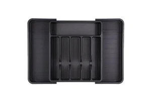 Adjustable Plastic Silverware Sorting Tray Rack Home Kitchen Tableware Organizer Cutlery Tray