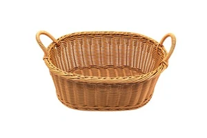 Hot Selling Large Elegant PP Rattan Storage Basket High Quality Wicker Laundry Basket for Home Use for Gift