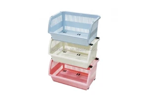 Tray PP Plastic Stackable Storage Basket Organizer Dimensions W50xD39.8xH25cm JACK WORTH Brand