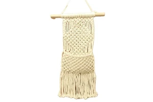 Factory Made Hand-woven Cotton Wall Decor Home Hanging Decoration Macrame Storage