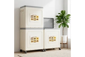 Plastic Storage Eco-Friendly Foldable Rectangle Storage Container PP Material Clothing Storage Bins Home Organization