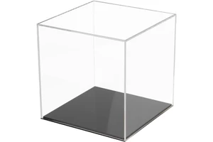 Modern Transparent Acrylic Ornament Sculpture Box Home Decorative Storage Color-Changing Feature Simple Art Style for Birthday