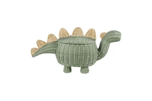 Wholesale Boho Handmade Animal Braided Hamper Plastic Bamboo Fruit Woven Rattan Wicker Gift Storage Baskets With Legs Home Decor