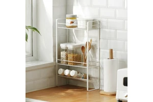 Modern Decorative Bathroom Accessories 3 Tiers Makeup Organizer Shelf Storage Organizer Rack