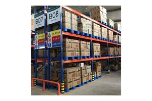 Boltless Stacking Steel Pallet Rack with Corrosion Protection 3-Layer Adjustable Heavy Duty Warehouse Storage Shelving