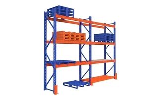 Heavy Duty Steel Rack High-Rise Industrial Pallet Racking System For Warehouse Storage