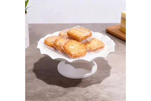White Metal Modern Elegant Tray Stand for Home Decor Storage Interior Design All Seasons Use