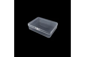 Rectangular Pp Plastic Storage Box 11X8X2.5Cm Transparent With Lid For Small Parts Packaging