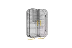 Washable Rectangle Modern Minimalist Style 8+ Layers Jewelry Box Dust-Proof Moisture-Proof Oxidation-Proof Plastic Storage Box