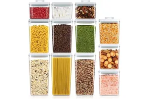 12 Pcs Pop Food Storage Containers Airtight Food Storage Containers Set With Lids Kitchen Pantry Organization And Storage