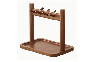 Modern Three-Layer Non-Folding Storage Rack with Portable Design Ecological Wood for Living Room Jewelry Decorative Item Display