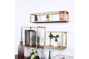 Storage Rack Creative Home Decoration Industrial Style Wall Decorations Lattice Storage Rack Wall Decor