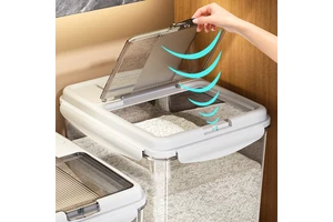 Chenyi Large Capacity Plastic Storage Containers Plastic Multipurpose Storage Box for Kitchen Plastic Hermetic Grain Storage Box